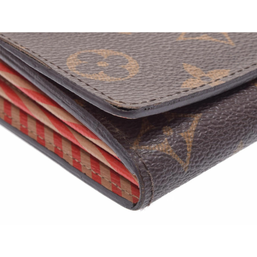 Louis Vuitton Monogram Portefeuille Sarah Trunk Motif Brown Long Wallet - Picture 6 of 8
